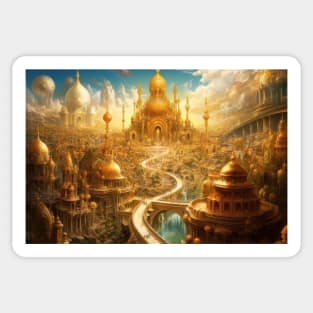 City of the Gods: Majestic Golden Realm Sticker